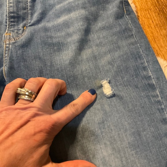 Levi's 720 High Rise Super Skinny Denim Jeans Size 31 Womens Distressed Light - Picture 3 of 8